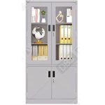 Full Height Semi Swing Glass Door (Upper) Cupboard c/w 3 Shelves